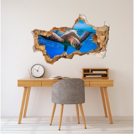 3D Turtle Wall Decal