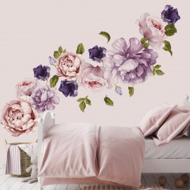 Watercolor Peony Wall Decal