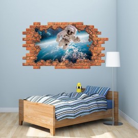 3D Spaceman Wall Sticker