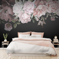 Dark Floral Watercolor