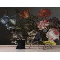 Dutch Floral Wallpaper